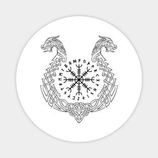 Helm of Awe (Ægishjálmr ) Symbol of Protection & Victory Magnet